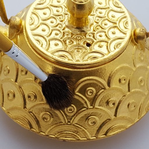 Gold Leaf Gilding Kit Genuine Gold 5 Sheets Oil Based Adhesive & Brushes. Anti-Static-Wood-Tweezers Cotton Wool for Polishing & Guides. image 2